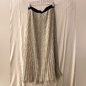 Ann Taylor Long Pleated Maxi Skirt